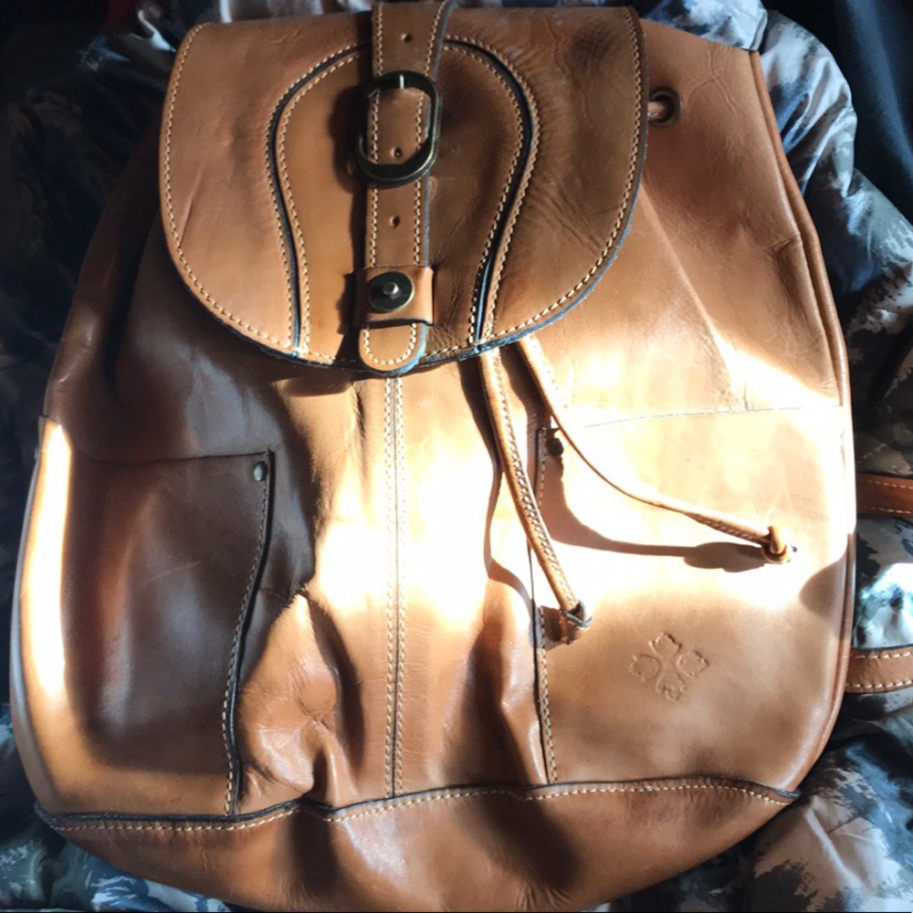 Patricia Nash leather backpack purse